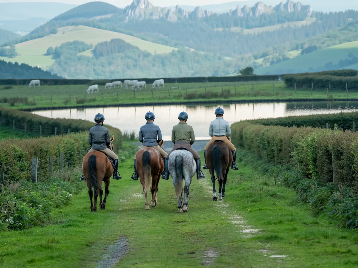 Balade à cheval dans l'Ain, autour de Bâgé-Dommartin
